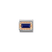 Nomination Link Rosékleurig - 430512-09 - Classic BAGUETTE STONE WITH RICH SETTING - Lapis Nomination Link Rosékleurig - 430512-09 - Classic BAGUETTE STONE WITH RICH SETTING - Lapis