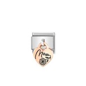 NOMINATION COMPOSABLE CLASSIC CHARM ENGRAVED PLATE MOM HEART 431803/09