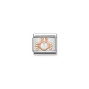 Nomination Link Rosékleurig - 430511-01 - Classic RELIEF AND STONES - Crab White Pearl Nomination Link Rosékleurig - 430511-01 - Classic RELIEF AND STONES - Crab White Pearl