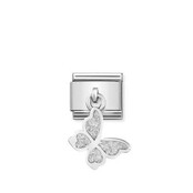 Nomination Link - 331805-03 - Classic CHARMS - Glitter Butterfly