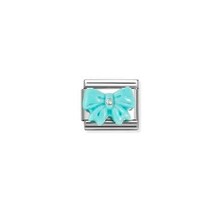 Nomination Link - 330509-19 - Classic STONE SYMBOLS - Turquoise Resin Bow