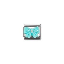 Nomination Link - 330509-19 - Classic STONE SYMBOLS - Turquoise Resin Bow