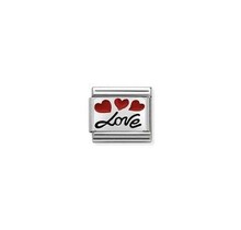 Nomination Link - 330208-06 - Classic CL OXIDIZED PLATES - Love