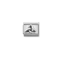 Nomination  Link - 330101-54 - Classic OXIDIZED SYMBOLS - Trinity Knot