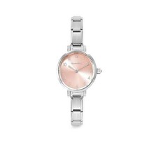 Nomination PARIS watch with steel strap OVAL with cz 076038-014 Pink