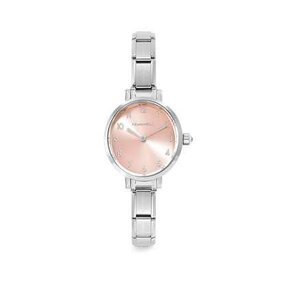Nomination PARIS watch with steel strap OVAL with cz 076038-014 Pink