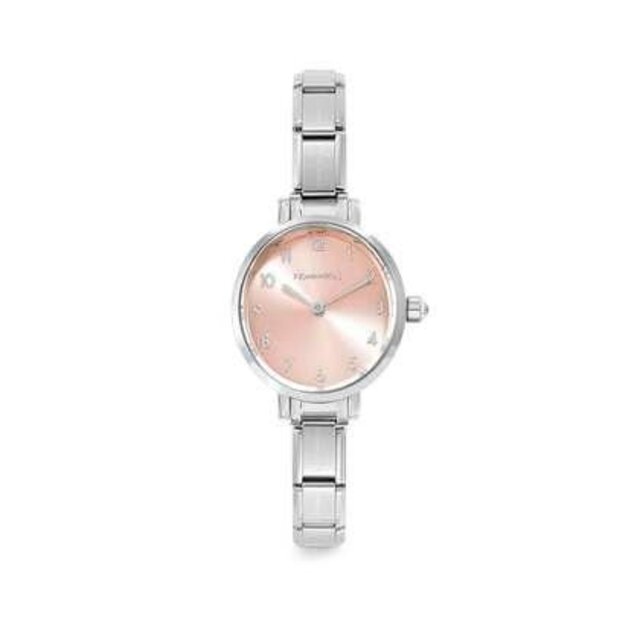 Nomination PARIS watch with steel strap OVAL with cz 076038-014 Pink Nomination PARIS watch with steel strap OVAL with cz 076038-014 Pink