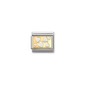Nomination Link - 030284-70 - Classic PLATES - White Scattered Hearts Nomination Link - 030284-70 - Classic PLATES - White Scattered Hearts
