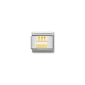NOMINATION COMPOSABLE CLASSIC SYMBOLS NEW WHITE BIRTHDAY CAKE 030272/71