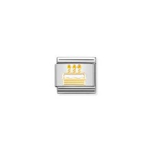 NOMINATION COMPOSABLE CLASSIC SYMBOLS NEW WHITE BIRTHDAY CAKE 030272/71