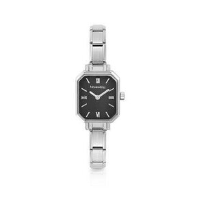 Nomination PARIS watch with NEW RECTANGULAR steel strap 076037-012 Black