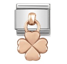 Nomination Link Rosékleurig - 431800-02 - Classic CHARMS - Four Leaf Clover