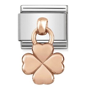 Nomination Link Rosékleurig - 431800-02 - Classic CHARMS - Four Leaf Clover