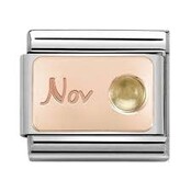Nomination Link Rosékleurig - 430508-11 - Classic STONE of MONTH - November Citrine