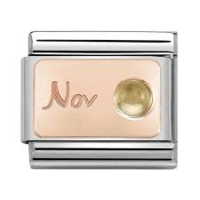 Nomination Link Rosékleurig - 430508-11 - Classic STONE of MONTH - November Citrine