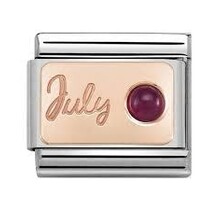 Nomination Link Rosékleurig - 430508-07 - Classic STONE of MONTH - July Ruby