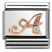 Nomination Link Rosékleurig - 430310-01- Classic LETTERS - A