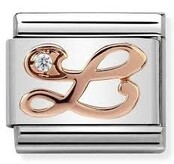 Nomination Link Rosékleurig - 430310-12 - Classic LETTERS - L