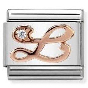 Nomination Link Rosékleurig - 430310-12 - Classic LETTERS - L