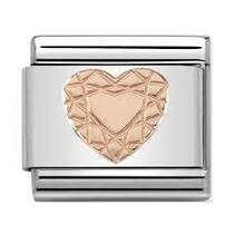 Nomination Link Rosékleurig - 430104-19 - Classic SYMBOLS - Diamond Heart