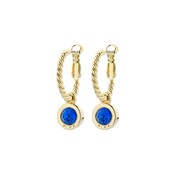 Goudkleurige Simply Chic Capri Blue Creolen  83068 Goudkleurige Simply Chic Capri Blue Creolen  83068