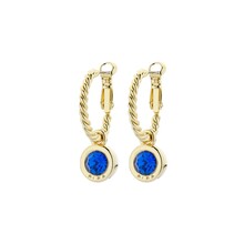 Goudkleurige Simply Chic Capri Blue Creolen  83068