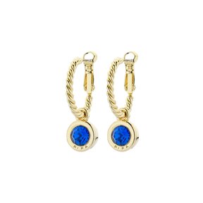 Goudkleurige Simply Chic Capri Blue Creolen  83068