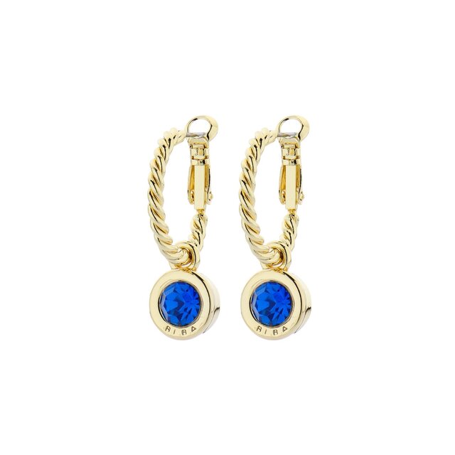 Goudkleurige Simply Chic Capri Blue Creolen  83068 Goudkleurige Simply Chic Capri Blue Creolen  83068