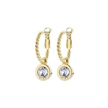 Goudkleurige Simply Chic Crystal Creolen  83068