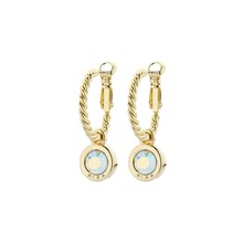 Goudkleurige Simply Chic Crystal AB Creolen  83068