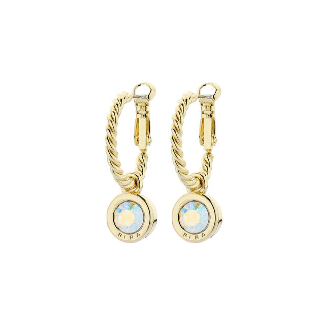 Goudkleurige Simply Chic Crystal AB Creolen  83068