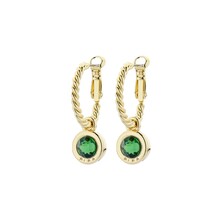 Goudkleurige Simply Chic Fern Green Creolen  83068