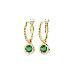 Goudkleurige Simply Chic Fern Green Creolen  83068