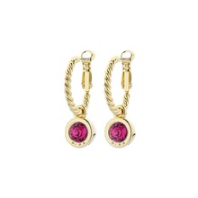 Goudkleurige Simply Chic Fuchsia Creolen  83068