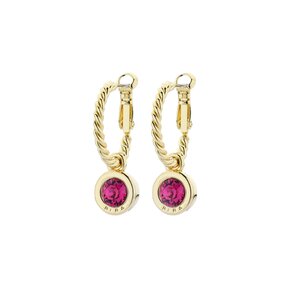 Goudkleurige Simply Chic Fuchsia Creolen  83068