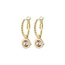 Goudkleurige Simply Chic Peach Creolen  83068