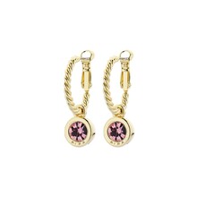 Goudkleurige Simply Chic Lt. Rose Creolen  83068