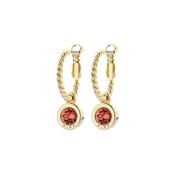 Goudkleurige Simply Chic Padparadascha Creolen  83068 Goudkleurige Simply Chic Padparadascha Creolen  83068