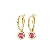 Goudkleurige Simply Chic Rose Creolen  83068