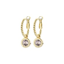 Goudkleurige Simply Chic Silk Creolen  83068