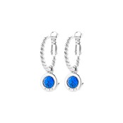Zilverkleurige Simply Chic Creolen Capri Blue 83069 Zilverkleurige Simply Chic Creolen Capri Blue 83069