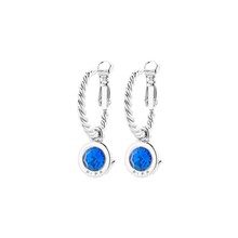 Zilverkleurige Simply Chic Creolen Capri Blue 83069
