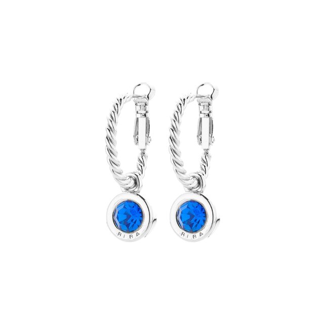 Zilverkleurige Simply Chic Creolen Capri Blue 83069 Zilverkleurige Simply Chic Creolen Capri Blue 83069