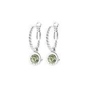 Zilverkleurige Simply Chic Creolen  Citrine 83069 Zilverkleurige Simply Chic Creolen  Citrine 83069