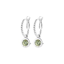 Zilverkleurige Simply Chic Creolen  Citrine 83069