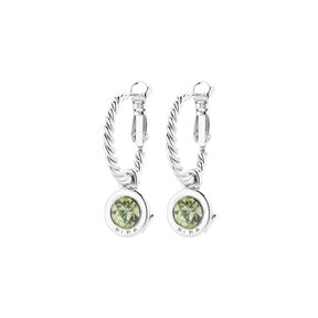 Zilverkleurige Simply Chic Creolen  Citrine 83069