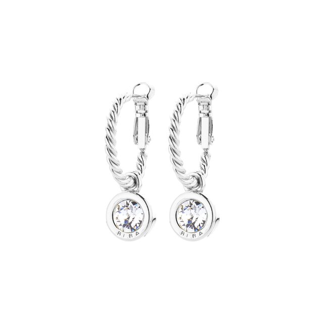 Zilverkleurige Simply Chic Creolen Crystal 83069