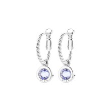 Zilverkleurige Simply Chic Creolen Lavender 83069