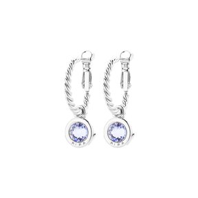 Zilverkleurige Simply Chic Creolen Lavender 83069