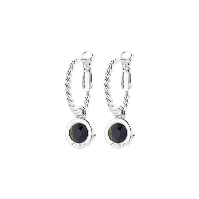 Zilverkleurige Simply Chic Creolen Jet 83069